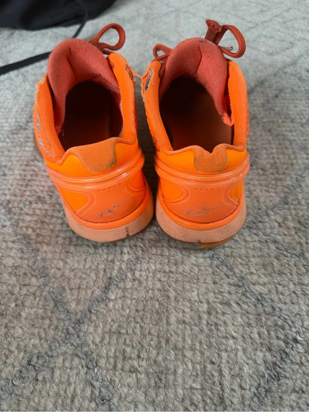 Nike Kids' kobe 6 protro orange Basketball Sneakers with Silver Swoosh size 5Y